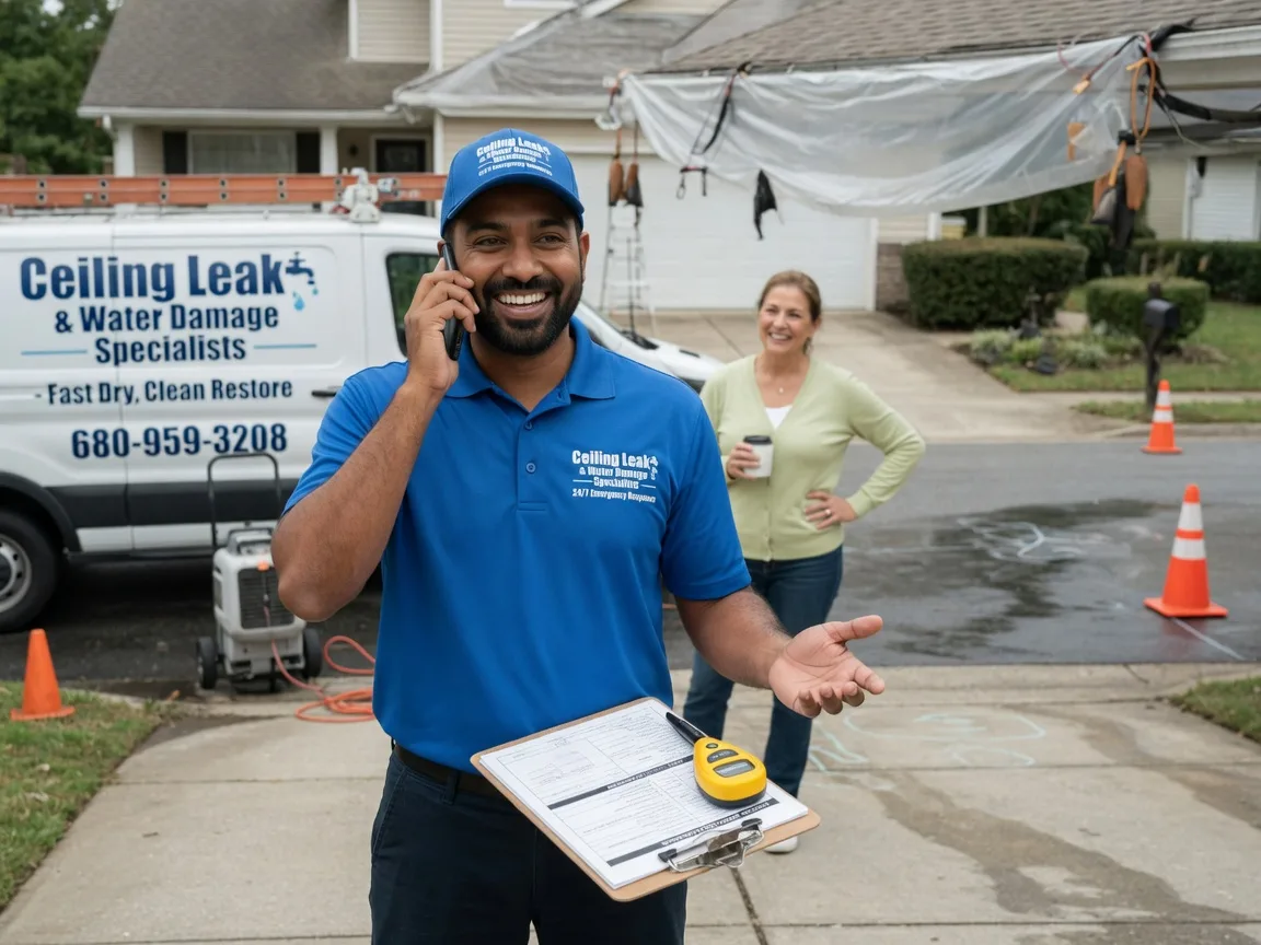 Ceiling Leak Cleanup Lake Ariel, PA FAQs